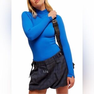 Free People Women’s XYZ Mock Neck Bodysuit